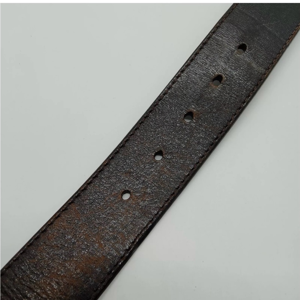Louis Vuitton Mens Brown Leather Belt sz 32 - Picture 8 of 10